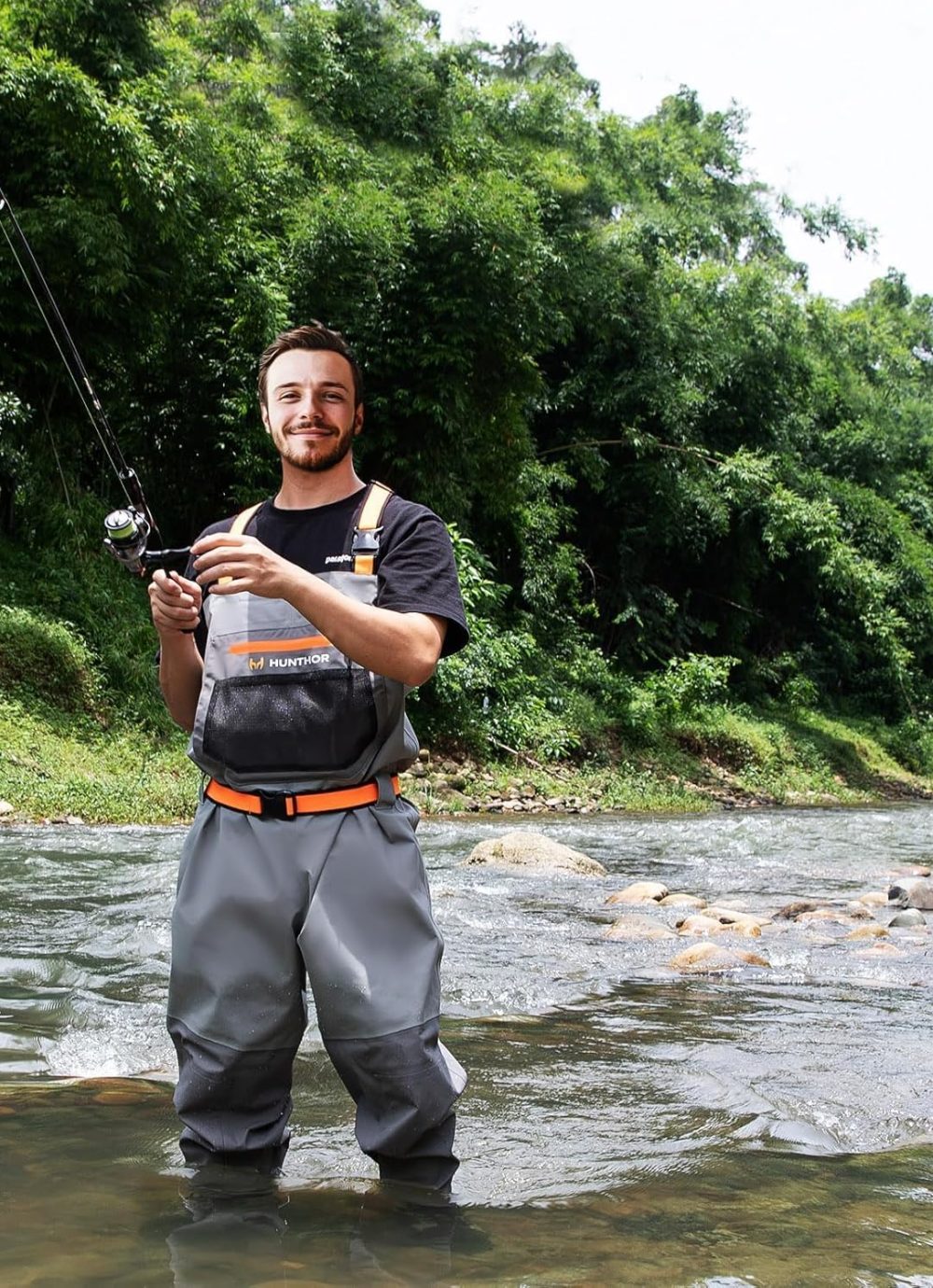 Fishing Waders for Men Waterproof Breathable Chest Wader with Insulated Stockingfoot for Fly Fishing, Hunting, Wading - Image 8