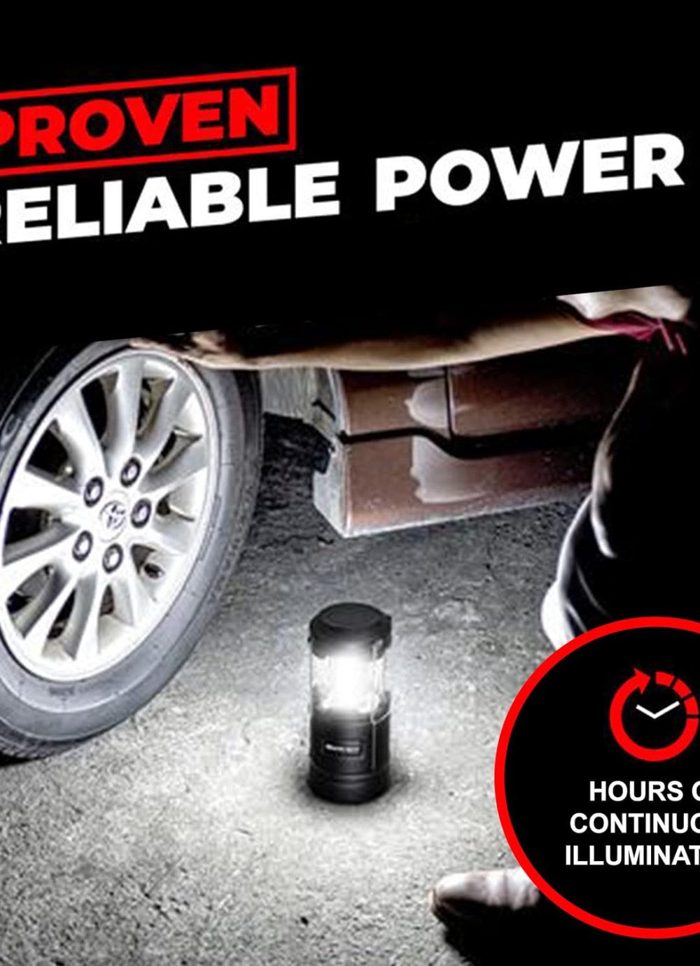 GearLight Camping Lantern - 2 Portable LED Battery Powered Lantern with Magnetic Base and Foldable Hook for Emergency Use or Campsites, Essential Hurricane Survival Kit with Batteries - Image 8
