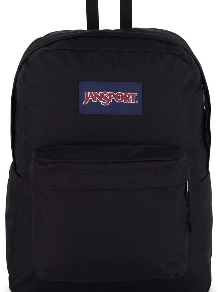 JanSport SuperBreak Plus Backpack with Padded 15-inch Laptop Sleeve and Integrated Bottle Pocket - Spacious and Durable Daypack for Work and Travel - Black